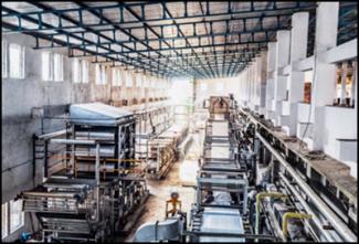 inside manufacturing facility