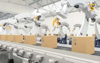assembly line robots