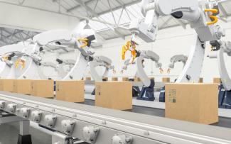 assembly line robots