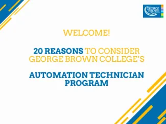 slide welcoming attendees to the automation technician webinar