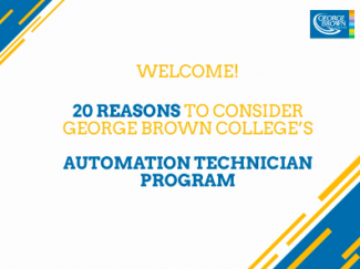 slide welcoming attendees to the automation technician webinar